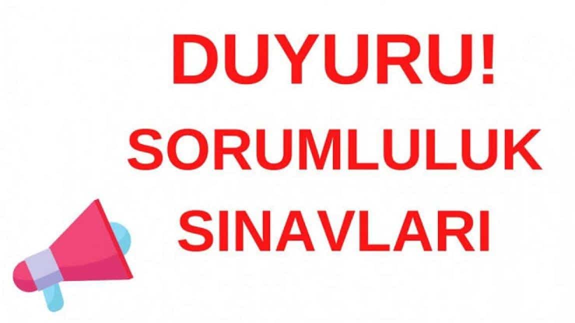 Sorumluk Sınavı Takvimi (Şubat Dönemi)